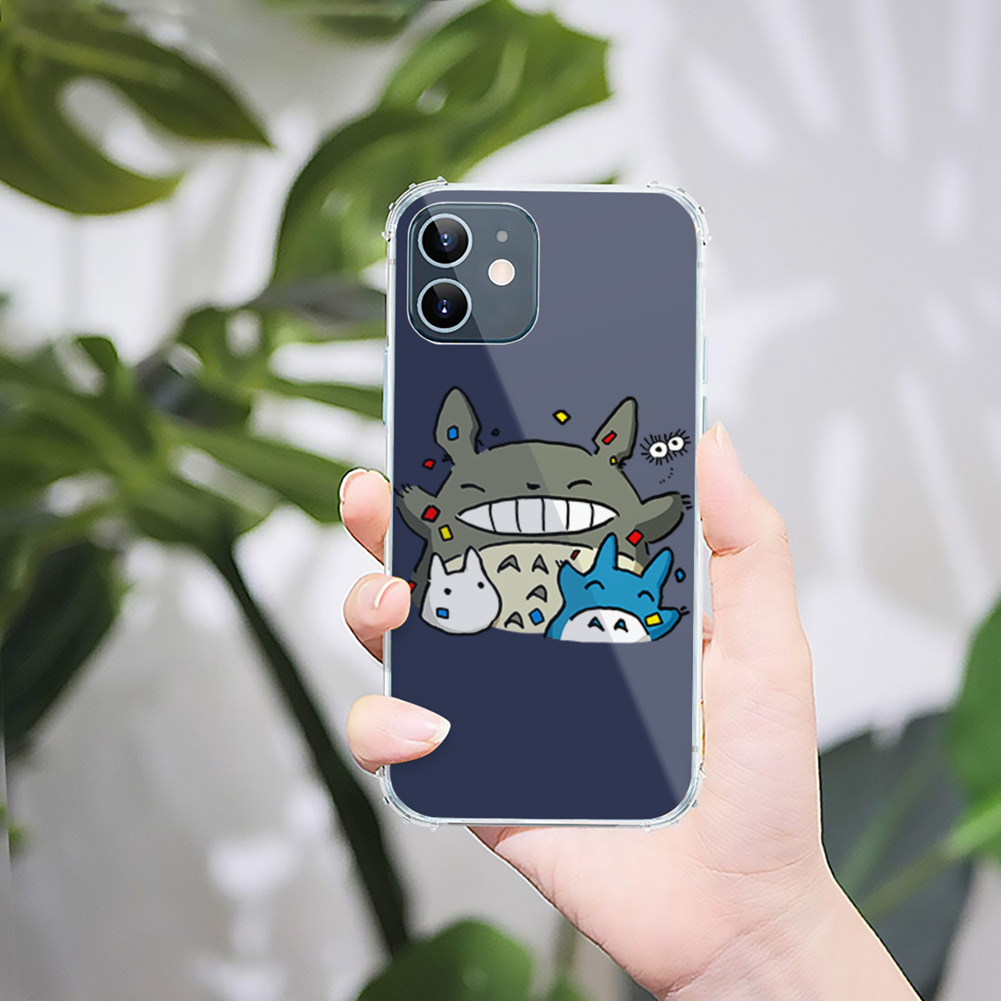 （画像用） となりのトトロ 草壁メイ 草壁サツキ My Neighbor Totoro Satsuki Kusakabe Mei Kusakabe 【iPhone 12シリーズ対応】透明スマホケース（クリアソフトケース）
